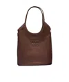 Miu Miu Ivy Logo Shoulder Bag In Red