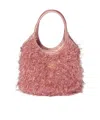Miu Miu Ivy Lurex Tote Bag In Pink