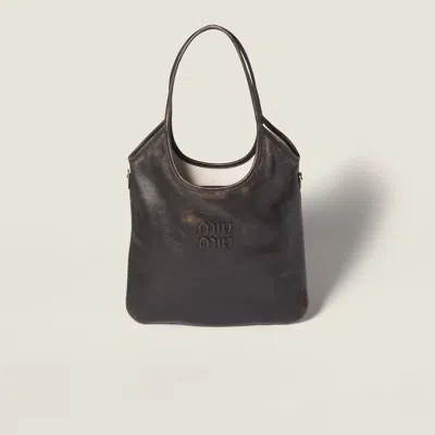 Miu Miu "ivy" Shoulder Bag In Brown