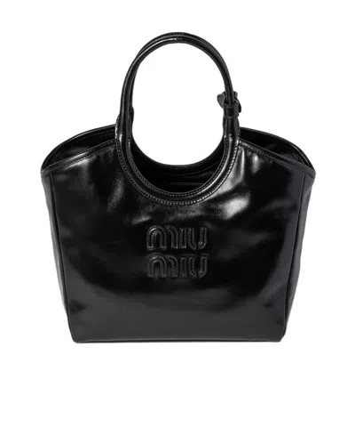 Miu Miu Ivy Shoulder Bag In Brown