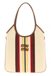 Miu Miu 'ivy' Shoulder Bag In Sand