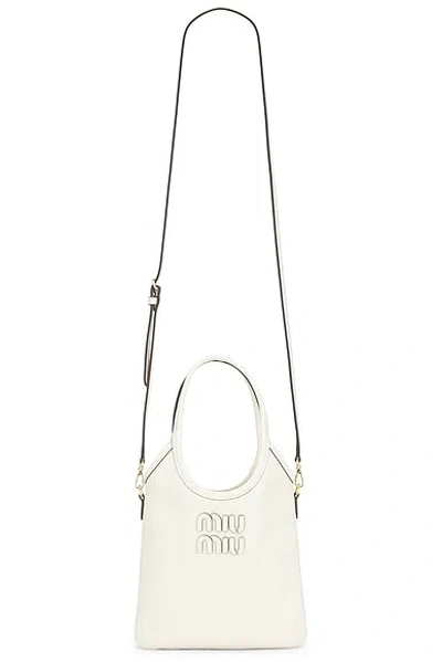Miu Miu Ivy Softy Bag In Talco