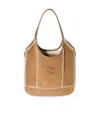 Miu Miu Ivy Crochet-trim Suede Shoulder Bag