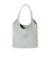 Miu Miu Ivy Suede Bag In Gray