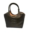 Miu Miu Ivy Tote Bag In Black