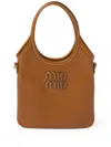 Miu Miu Ivy Tote Bag In Brown