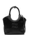 Miu Miu Ivy Tote Bag In Schwarz