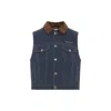 Miu Miu Sleeveless Vest In Blue