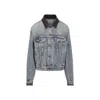 Miu Miu Long Sleeve Denim Jacket In Blue