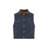 Miu Miu Sleeveless Vest In Blue