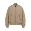 Miu Miu Clay Brown Jacket In Beige