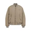 Miu Miu Clay Brown Jacket In Beige