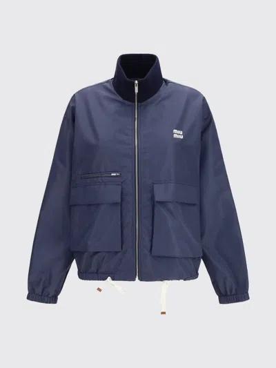Miu Miu Jacket Woman In Blue