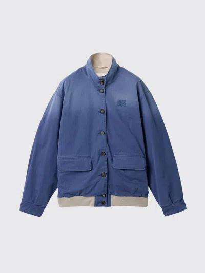 Miu Miu Jacket Woman In Blue