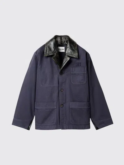 Miu Miu Jacket Woman In Blue