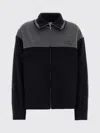 Miu Miu Velour Jacket Contrast Panel Buttoned Cuffs Collar In Blue
