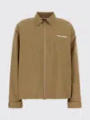 Miu Miu Tech Fabric Windbreaker Jacket Collared Design In Brown