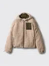 Miu Miu Medium-weight Teddy Down Jacket With Technical Pongé In Multi