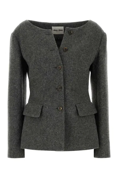 MIU MIU MIU MIU JACKETS AND VESTS