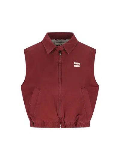 Miu Miu Jackets In Red