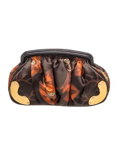 Pre-owned Miu Miu Jacquard Scudi Vintage In Black