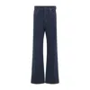 Miu Miu Wide-leg Mid-waist Denim Trousers In Blue
