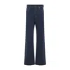 Miu Miu Wide-leg Mid-waist Denim Trousers In Blue