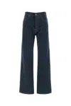 Miu Miu Wide-leg Mid-waist Denim Trousers In Blue