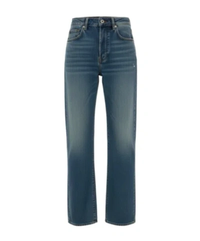 Miu Miu Jeans With Belt Loops In Blue