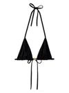 Miu Miu Jersey Bikini Top In 黑色
