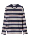 Miu Miu Woman Multicolor T-shirts & Tank Tops In Blue