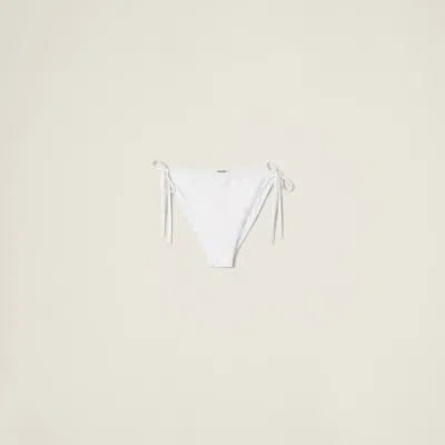 Miu Miu Jersey Panty In White