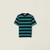 Miu Miu T-shirt And Polo Shirt In Green