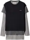 Miu Miu Set Of 3 Jersey T-shirts In Black