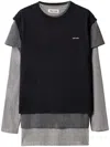 Miu Miu Set Of 3 Jersey T-shirts In Black