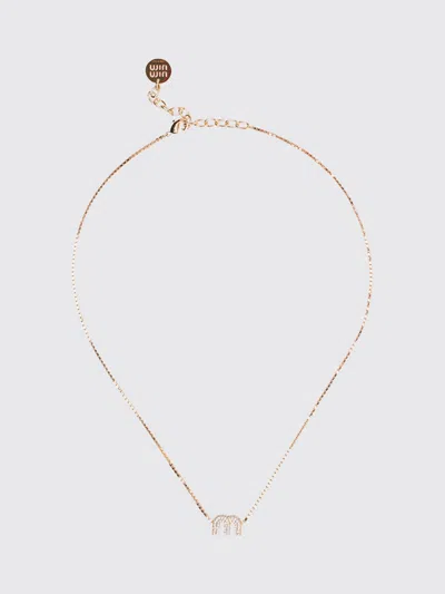 Miu Miu Jewel Woman In Gold