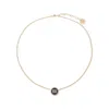 Miu Miu Adjustable Chain Necklace With Pendant Detail