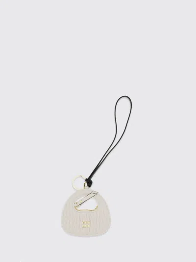Miu Miu Key Chain Woman  In Metallic