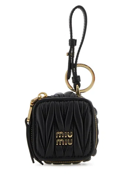 Miu Miu Key Tag In Black