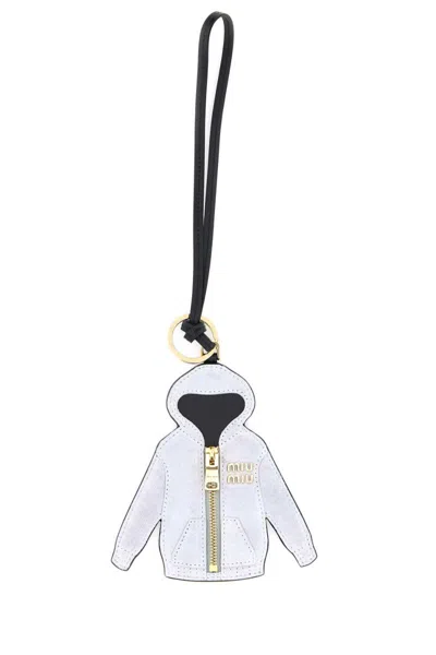 Miu Miu Key Tag In Gray