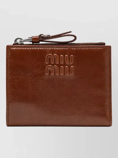 Miu Miu Keyring In Brown