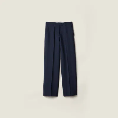 Miu Miu Kid Mohair Pants In Purple