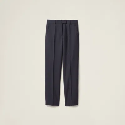 Miu Miu Kid Mohair Pants In Hematite