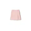 Miu Miu Solid High-waisted Wrap Mini Skirt In Pink