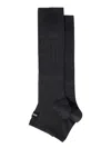 Miu Miu Knee-high Socks In F0480 Slate Grey