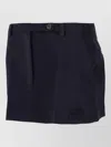 Miu Miu Knit Fabric Skirt Belt Loops Pockets Buttons In Blue