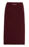 Miu Miu Skirt In Burgundy