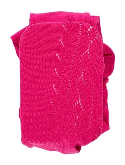 Pre-owned Miu Miu Knit Tights In Pink
