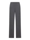 Miu Miu Knit Trousers With Fabric Stitch In Gray