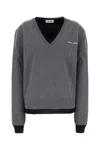 Miu Miu Layered V-neck Oversized Cashmere Sweater